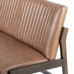 Alice Dining Bench Top-Grain Leather Detail