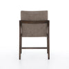 Alice Grey Leather Dining Chair Back View