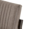 Alice Grey Leather Dining Chair Back rest detail