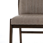 Alice Grey Leather Dining Chair Corner Detail