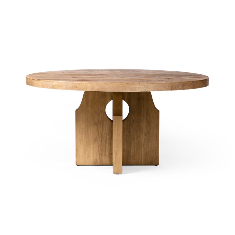 Four Hands Allandale Round Dining Table Angled View