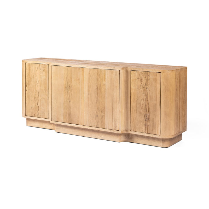 Allandale Sideboard Natural Elm Angled View Four Hands