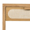 Allegra Nightstand-Natural Cane closeup of left side of drawer