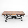 Southwest Copper Coffee Table - Side View | Alta Coffee Table Artesanos Design Collection