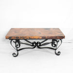 Southwest Copper Coffee Table - Side View | Alta Coffee Table Artesanos Design Collection