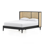 Antonia Cane Bed Brushed Ebony Angled View