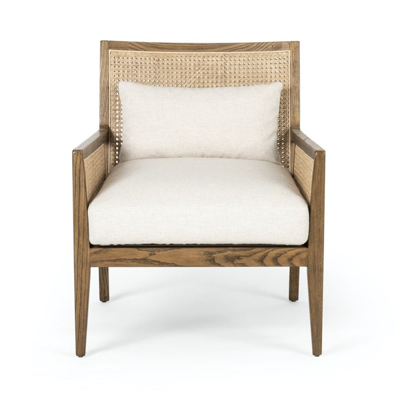 Antonia Cane Accent Chair - Toasted Nettlewood Front View