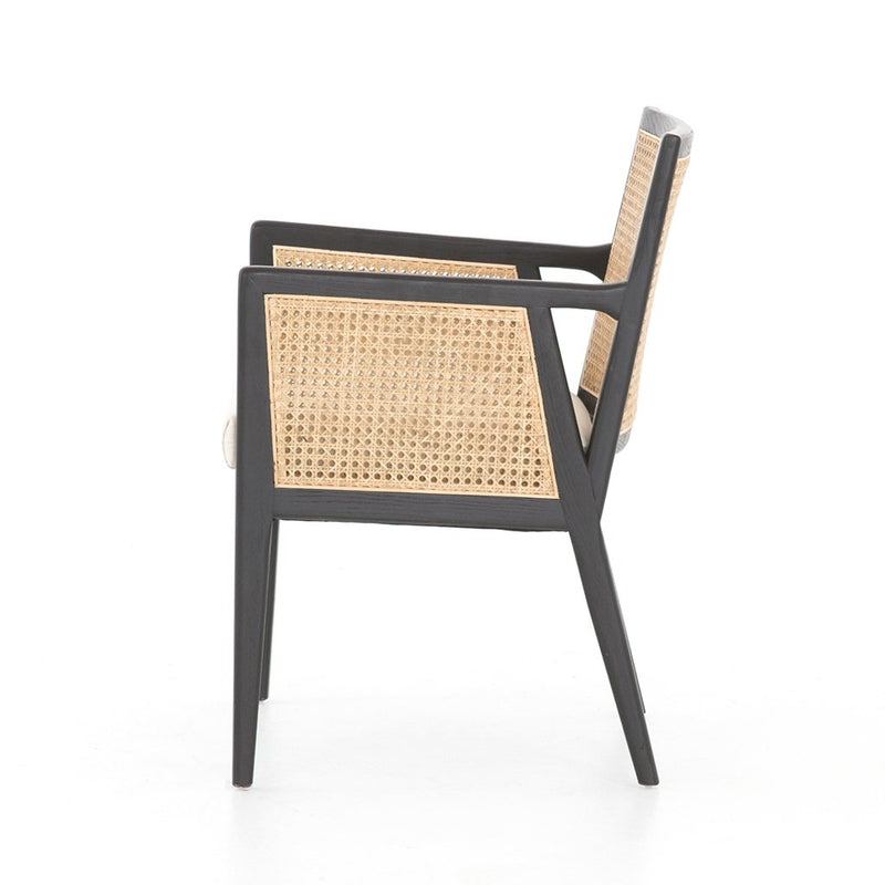 modern cane dining chair