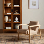 Arnett Chair Harness Burlap Staged Image in Living Room Setting