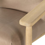 Arnett Chair Harness Burlap Solid Ash Armrest 106085-012
