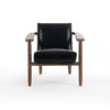Arnett Black Leather Chair Four Hands CKEN-26271-849
