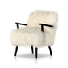 Ashland Fur Armchair Angled View