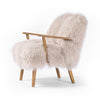 Ashland Armchair Taupe Magnolian Fur Angled View 100637-005
