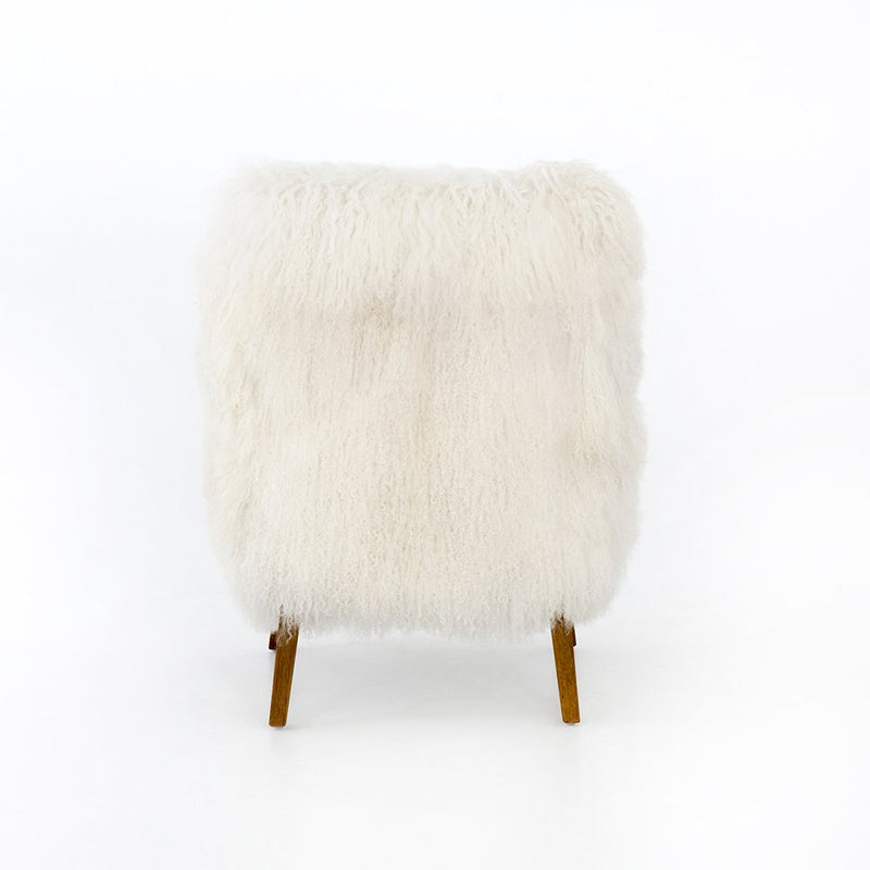 Four Hands Furniture White Fur Chair Ashland