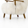 Ashland Arm Chair - Mongolian Cream Fur