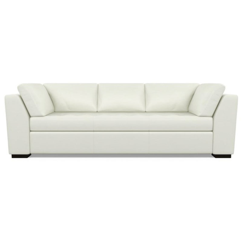 Astoria Leather Sofa Capri White by American Leather