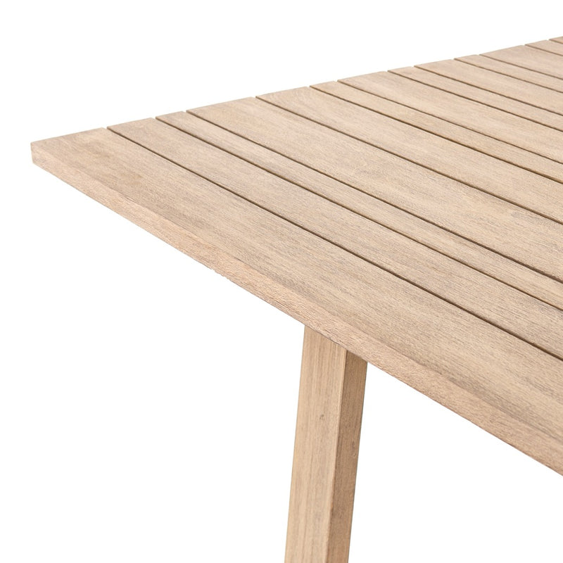 Four Hands Atherton Outdoor Dining Table top and side view