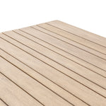 Atherton Outdoor Dining Table close up top corner view