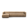 Augustine 2-Piece Sectional Palermo Drift 126" Front View Four Hands