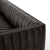 Augustine Dark Leather Sofa - Deacon Wolf Top View