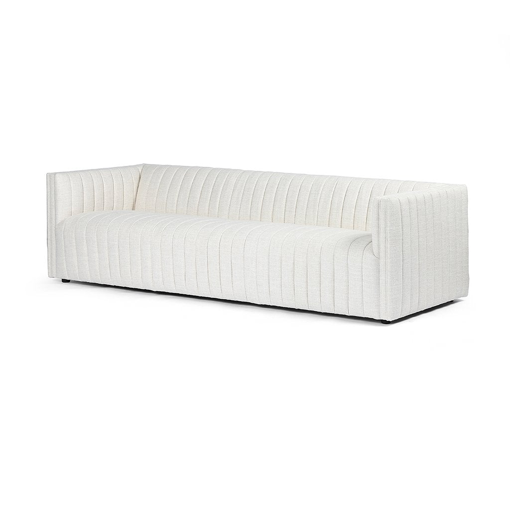 Augustine White Linen Sofa by Four Hands