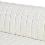 Augustine White Linen Sofa by Four Hands Channel Detail