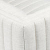 Augustine White Linen Sofa by Four Hands Back Corner Detail