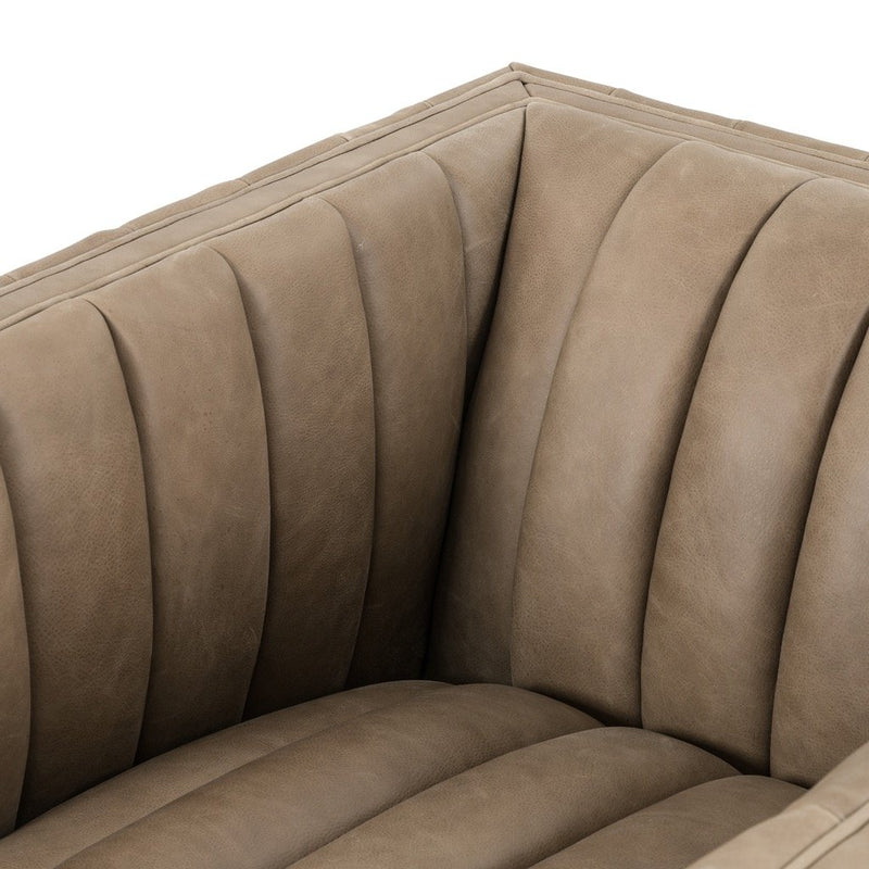 Augustine Swivel Chair Seating Texture Detail