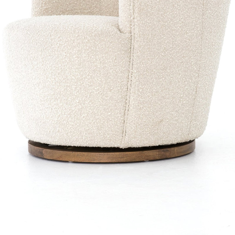 soft boucle fabric chair
