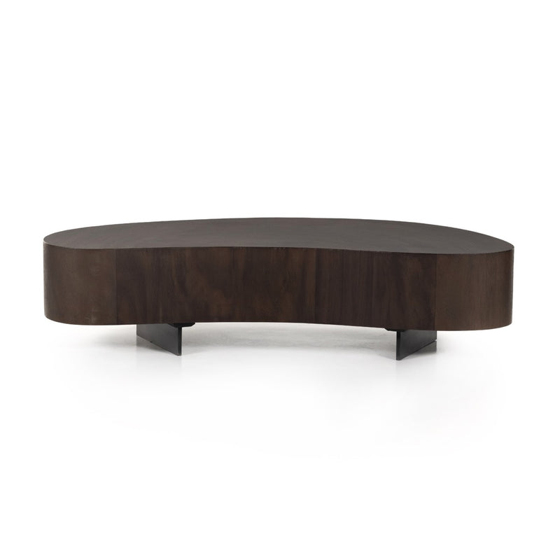 Avett Coffee Table Smoked Guanacaste Short Piece Front View 223615-002
