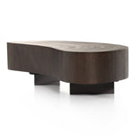 Avett Coffee Table Smoked Guanacaste Short Piece Angled View