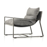 Avon Outdoor Sling Chair Charcoal Angled View