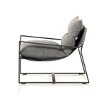 Avon Outdoor Sling Chair Charcoal Side View