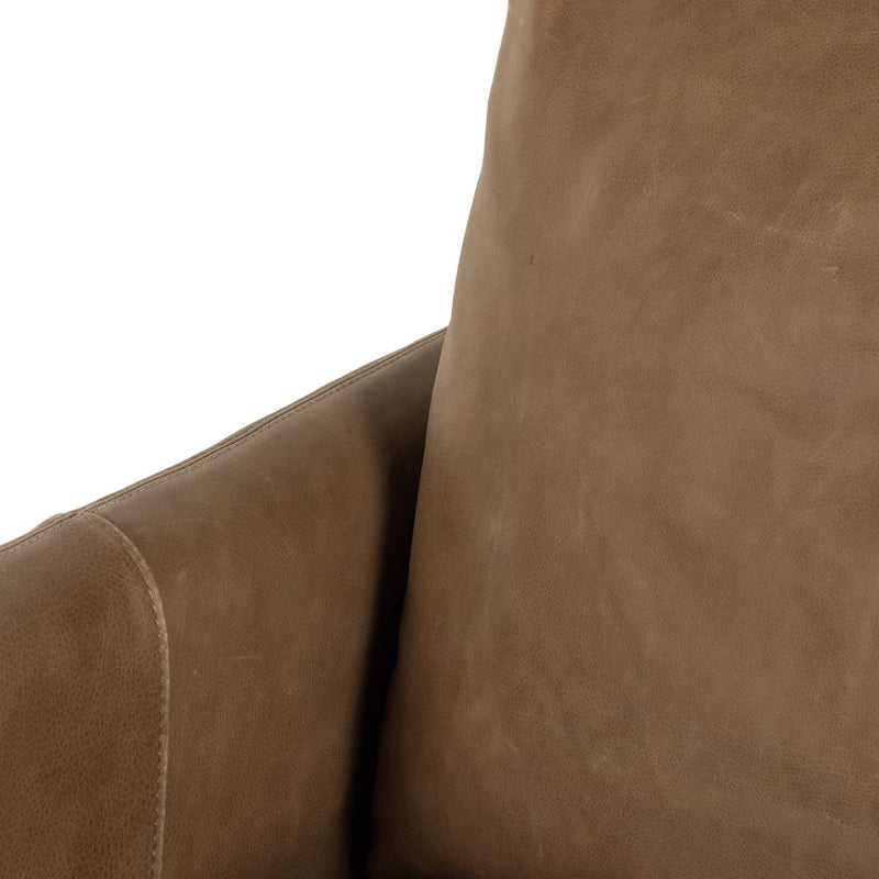 Banks Swivel Chair - Stitching Detail on Arm