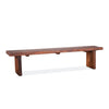 Barnwood Dining Bench angled view