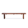 Barnwood Dining Bench Rustic front view