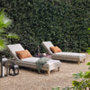 Basil Outdoor End Table Staged Image in an Outdoor Setting