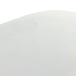 Basil Square Outdoor Coffee Table Matte White Top Left Rounded Corner Detail