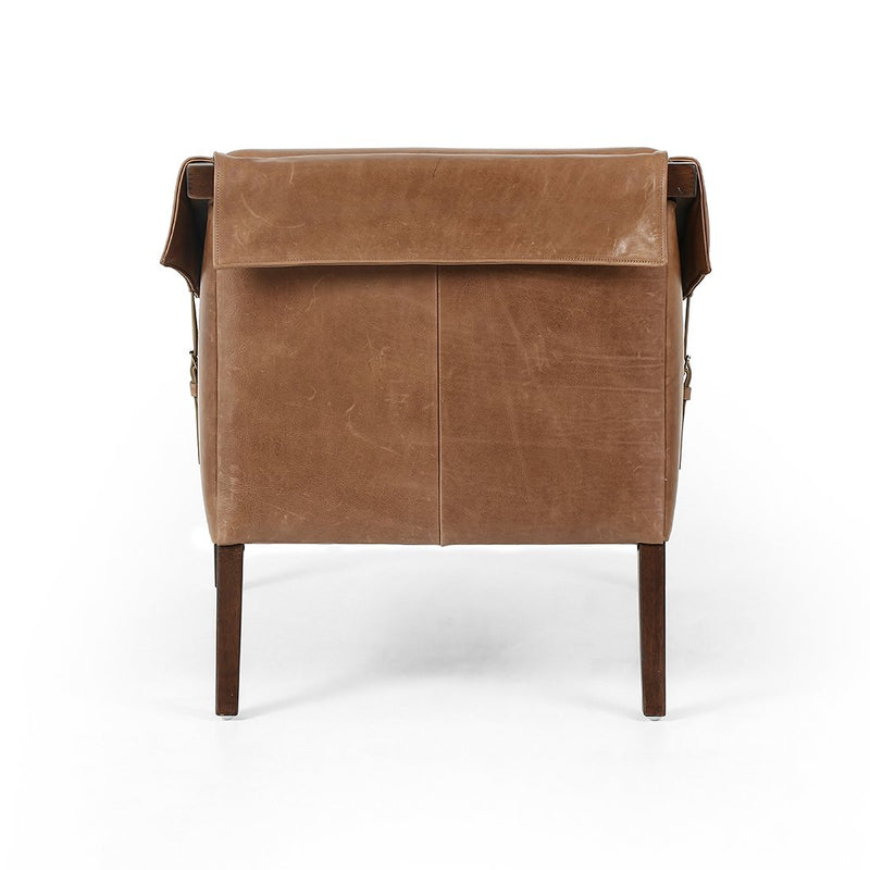 leathe chair with buckles