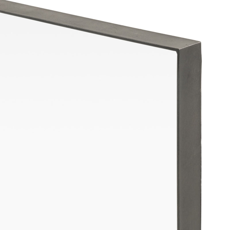 Bellvue Floor Mirror Rustic Black Iron Frame 105810-004
