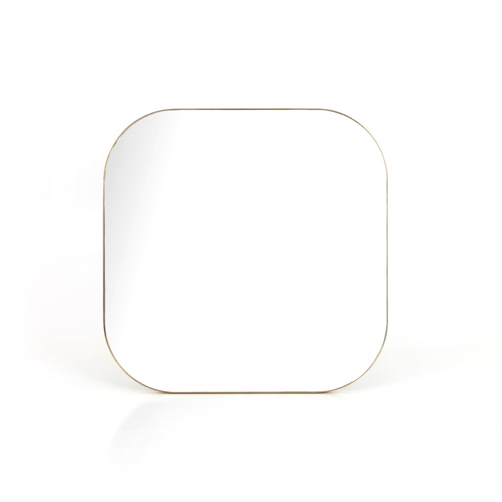 Bellvue Square Mirror Polished Brass Four Hands