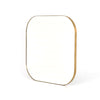 Four Hands Bellvue Square Mirror Polished Brass Angled View