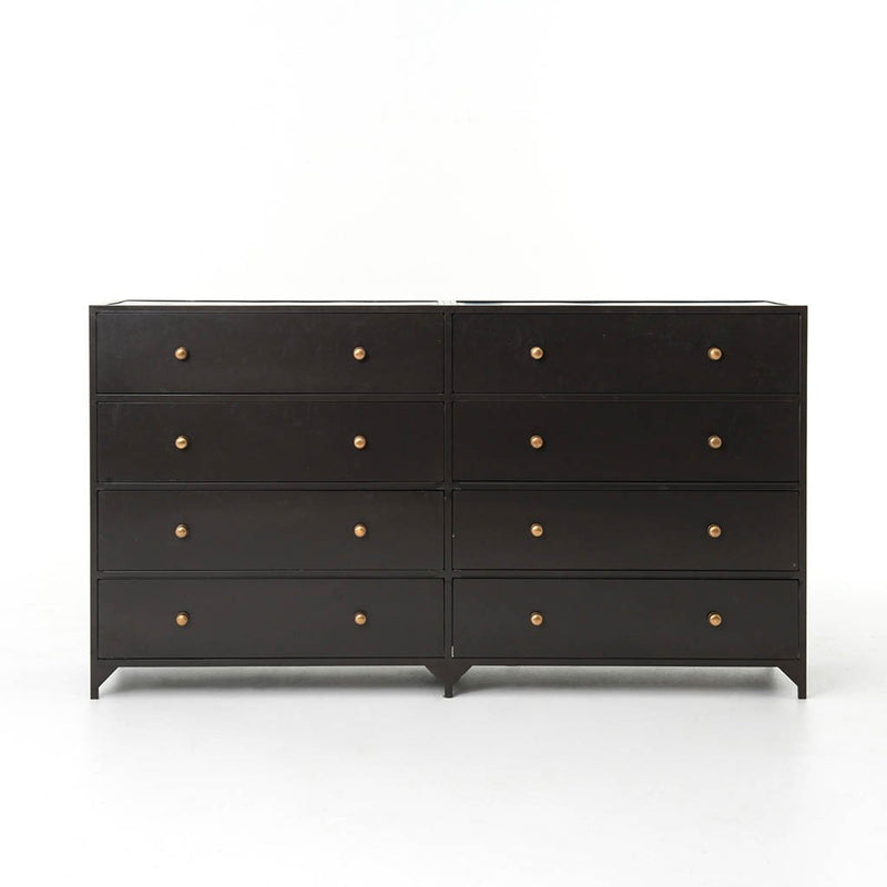 Belmont 8 Drawer Dresser - Black | Four Hands Belmont 8 Drawer Dresser - Black | Four Hands