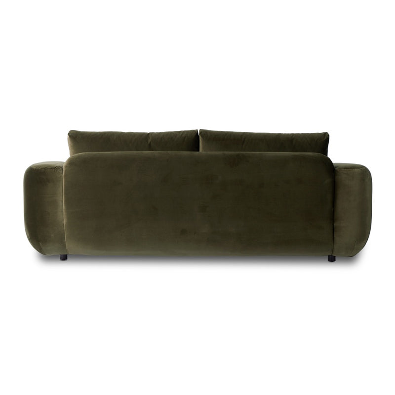 Benito Sofa Surrey Olive Back View Four Hands