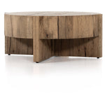 Bingham Coffee Table Rustic Oak Base View Four Hands