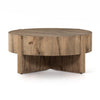 Bingham Coffee Table Rustic Oak Side View 223619-002
