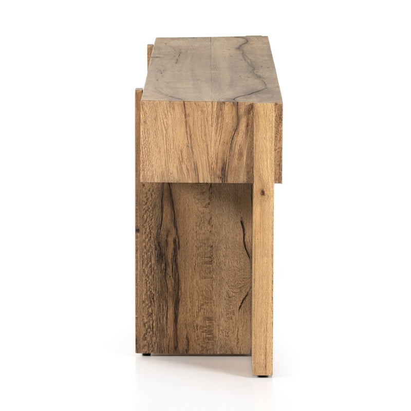 Bingham Console Table - Rustic Oak Veneer