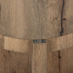Bingham End Table Rustic Oak Veneer Rounded Edge Detail