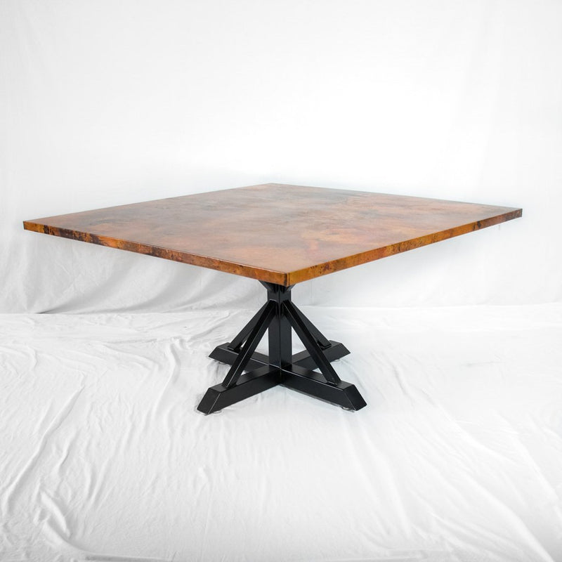 Miners Square Copper Dining Table