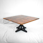 Copper and Iron Dining Table Square Artesanos